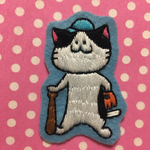 甲子園に行きたいねこのワッペン