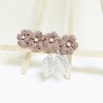 ぷっくぷっく♪ふんわりぷっくりの小花バレッタ【バレッタ10cmサイズ】