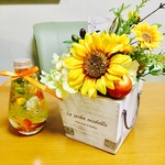 サービス価格😄ハーバリウムとヒマワリ🌻プランター🌿