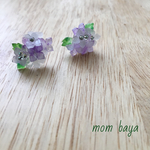 ちっちゃな紫陽花ピアス  紫
