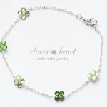 再販)幸せの四つ葉のクローバーSWAROVSKIブレスレット🍀