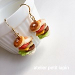 *再販*ぶらさがりハンバーガーピアス
