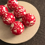 6pcs Handmade* 資材 B-145 painted beads