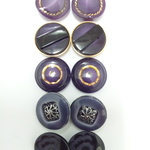☆再登場☆ 13～15ｍｍ◇10個入◇　パープル　ペアアソート秋冬ボタン