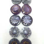 ☆再登場☆ 23～25ｍｍ◇10個入◇　♡ラスト再販３♡　パープル　ペアアソート秋冬ボタン