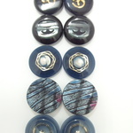 20ｍｍ◇10個入◇　ブルー　ペアアソートボタン