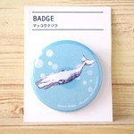 マッコウクジラ（44mm缶バッチ）