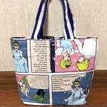 Autumn　sale♡新作USAコットンお姫様とガラスの靴トートバッグ