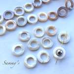 シェル ドーナツラウンド ビーズ 20mm 10個set