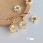 ちいさな花かんざしの贈り物     ピアス/イヤリング/樹脂ノンホール