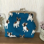 フレンチブルドッグ🐶のがま口財布👛(大)がま口ポーチ