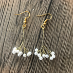 かすみ草ピアス