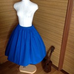 ✴︎ブルー✴︎オックス ボリュームスカート(結びベルト付き)✴︎
