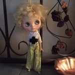 ブライス　blythe　。゜。゜。クロス刺繍パンツセット。゜。゜。　