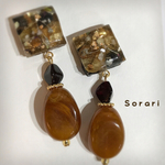 ブラウンチョコ＊レジンピアス・イヤリング