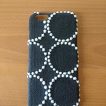 *受注製作*ミナペルホネン*タンバリン*ブラック×ホワイト*mina perhonen*iPhoneケース*iPhoneカバー*スマホケース*スマホカバー