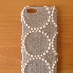 *受注製作*ミナペルホネン*タンバリン*キナリ×ピンクベージュ*mina perhonen*iPhoneケース*iPhoneカバー*スマホケース*スマホカバー