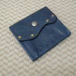 mokode＊＊さん専用です。本革　極薄!! 縫い目の見えない究極の財布「さざなみ」紺