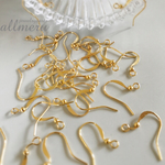 再入荷！80個set フックピアス  ボールデザイン ニッケルフリー gd