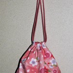 桜柄の巾着