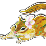 シール 小　”シマリス”