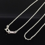 【幅約1.2mm】sv925小豆チェーンネックレス