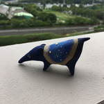 夢見るバクさん　星空（芝生台付き／六角形）
