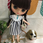 ミディブライス🌷爽やかストライプのワンピース