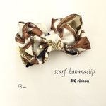 BIG ribbon！スカーフバナナクリップ♡ゴールド