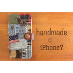 ☺︎刺繍入りiPhone7手帳型ケース☺︎