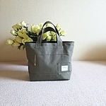 M☆帆布バッグ👜シンプルでお洒落なデイリーバッグ＊オリーブ