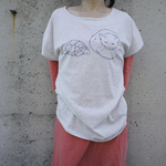 Ｍサイズ☆かめくんとにゃんこＴシャツ（ドルマン）