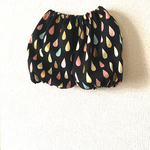 黒 カラフルドロップ かぼちゃパンツ