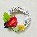 サマーセール😄トロピカル🍋多肉🌿フルーツリース