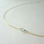 15％OFF！【14KGF】アパタイトのプチネックレス