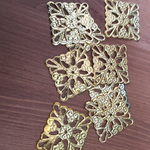 透かしパーツ スクエア 25mm