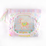 ユニコーン 淡いパステルカラーポーチ unicorn