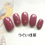 《再販2》くすみピンク単色 ネイルチップ