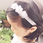 再販♡オーガンジーパールヘアバンド