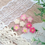 【樹脂粘土＊小花パーツ＊《プリムラ》ピンク】