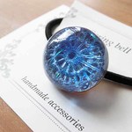 ガラスの花nightⅣ　ヘアゴム　レジン
