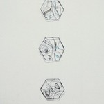 ワイヤーアート壁掛け　～ｈｅｘａｇｏｎ～