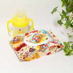 レトロ　駄菓子　ラムネ　チョコ  バンビ　おしりふきポーチ　ウェットティッシュケース　離乳食　出産祝い　ラミネート