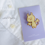 『mooney』:ドット絵ブローチ【uhh uhh…】