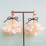 アナベルアジサイ ナチュラルスワッグ earring or pierce
