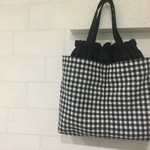 【サイズ大】バッグインバッグ *ギンガムチェック おむつポーチ