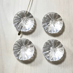 VINTAGE CRYSTAL CLEAR ROUND ACRYLIC BEADS
