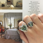 【再販】shell heart silver heart ring