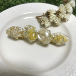 SALE中♡お花のかけらバレッタ（yellow）