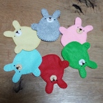 うさぎさんスナップつなぎ②　！送料無料！